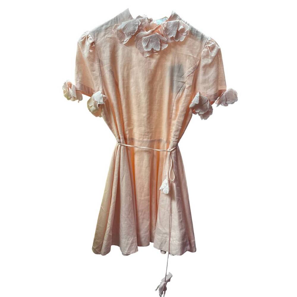 NEW ENDLESS BLU. women's short sleeve shift dress in pink